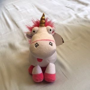 Beanie Babie Fluffy Despicable Me Unicorn toy